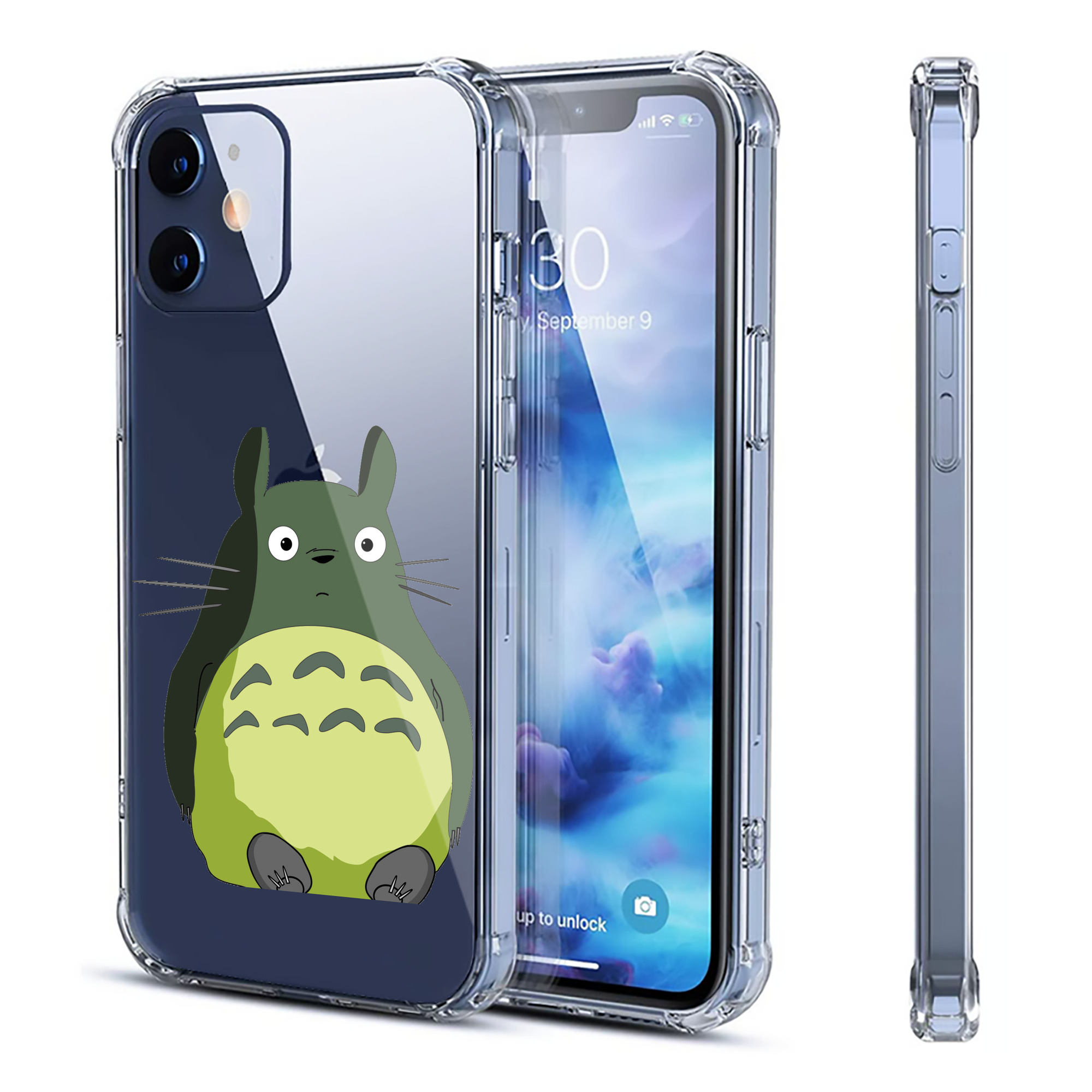 （画像用） となりのトトロ 草壁メイ 草壁サツキ My Neighbor Totoro Satsuki Kusakabe Mei Kusakabe 【iPhone 12シリーズ対応】透明スマホケース（クリアソフトケース）